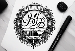music tattoo idea