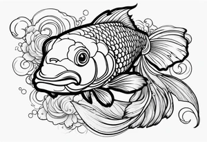 Koi fish tattoo idea