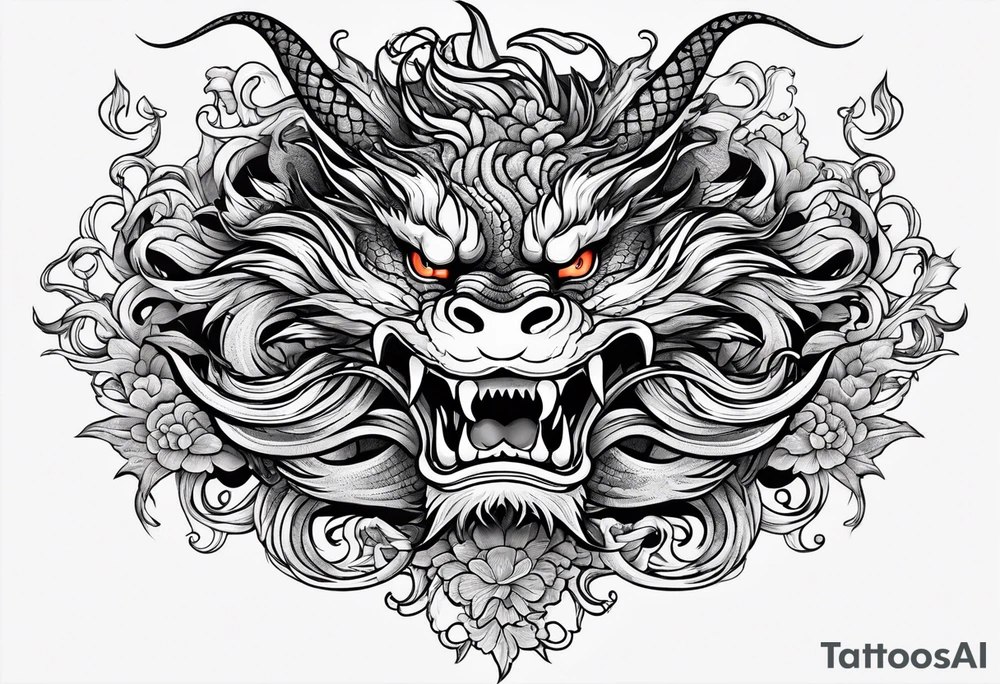 Traditional Chinese Dragon tattoo idea