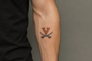 UVA crossed sabres tattoo idea