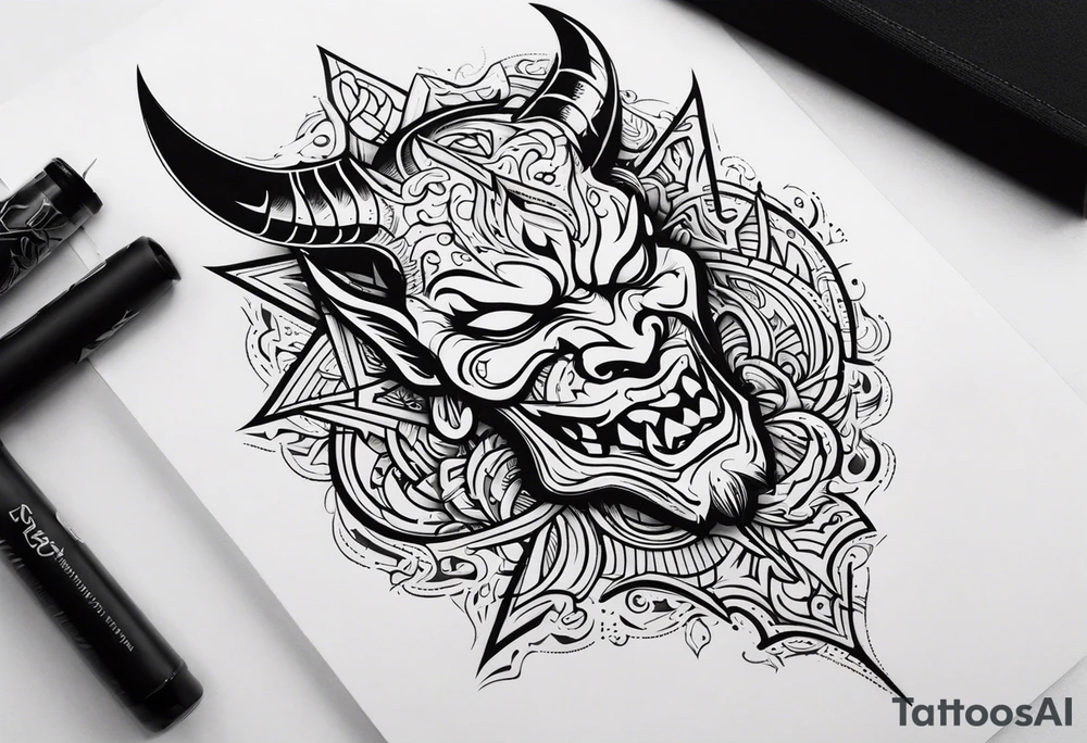 devil tattoo idea