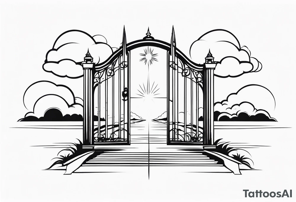 heaven gate vector tattoo idea