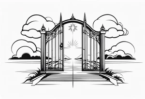 heaven gate vector tattoo idea