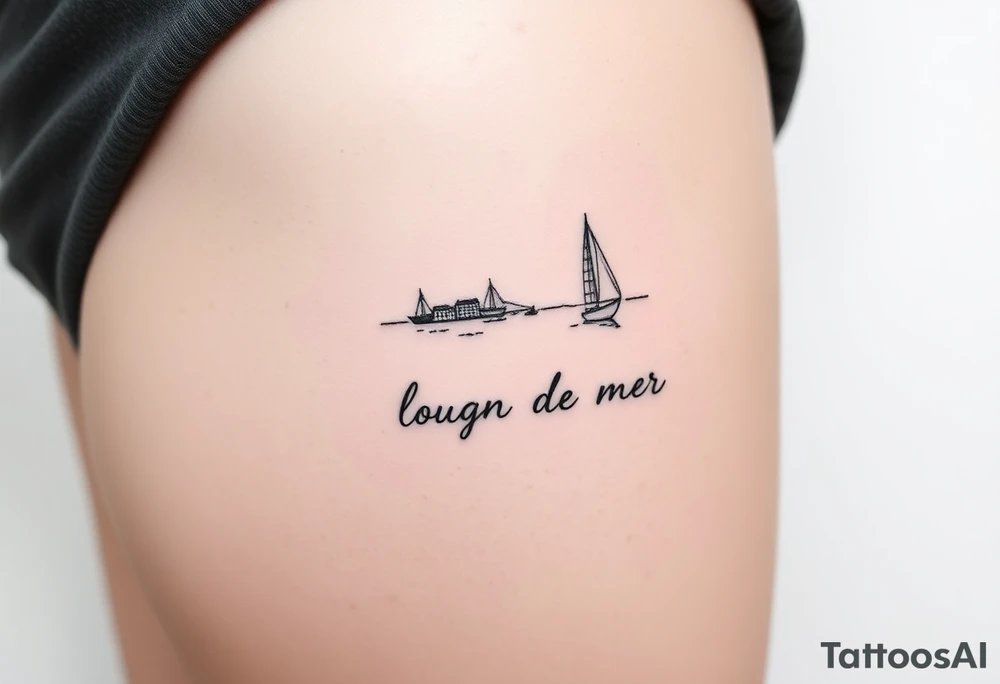 Boulogne-sur-mer, with name underneath tattoo idea