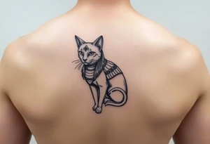 Egyptian cat tattoo idea