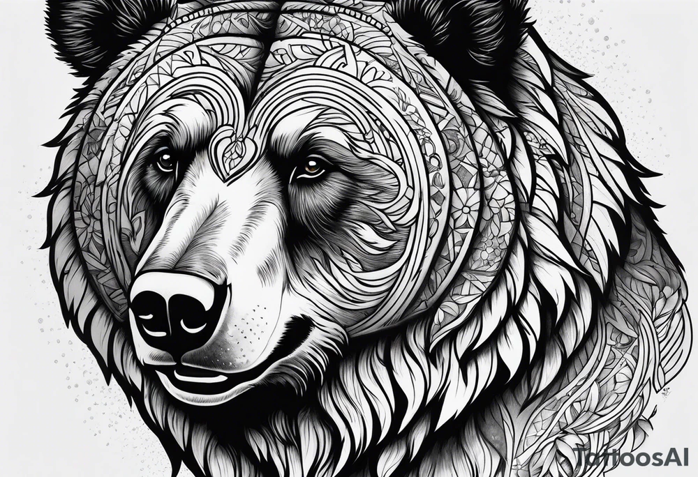 Dancing bear tattoo idea