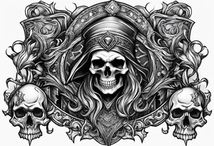 necromancer from diablo games tattoo idea