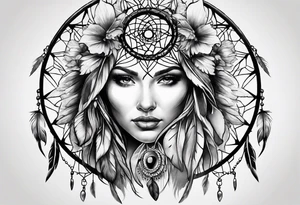 Dreamcatcher tattoo. tattoo idea