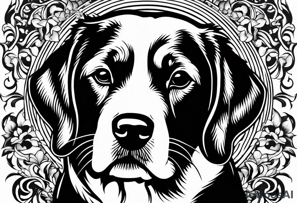 Dog passed away tattoo idea