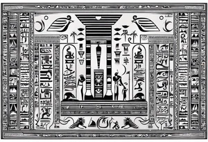 egyptian hieroglyphs tattoo idea
