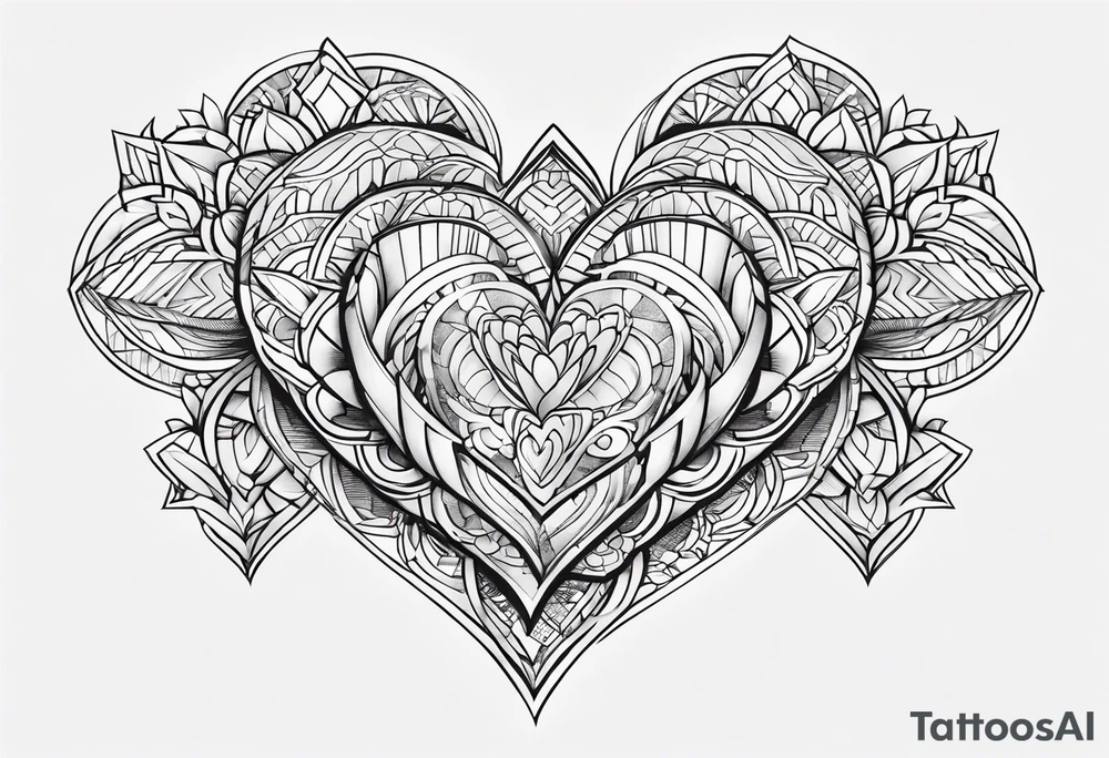 5 hearts tattoo idea