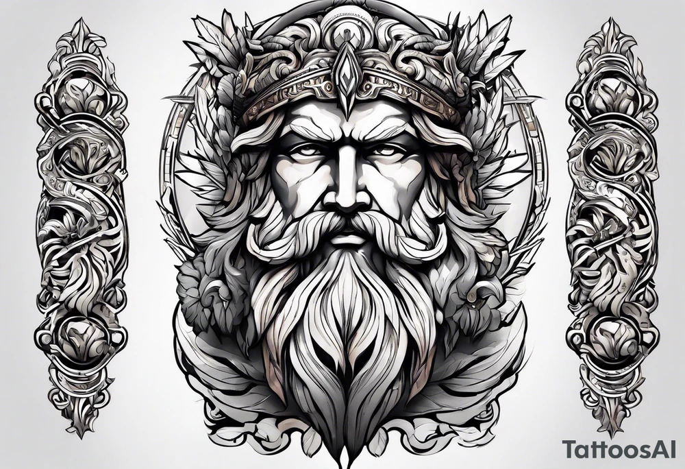 mitologia grecka zeus i pioruny tattoo idea