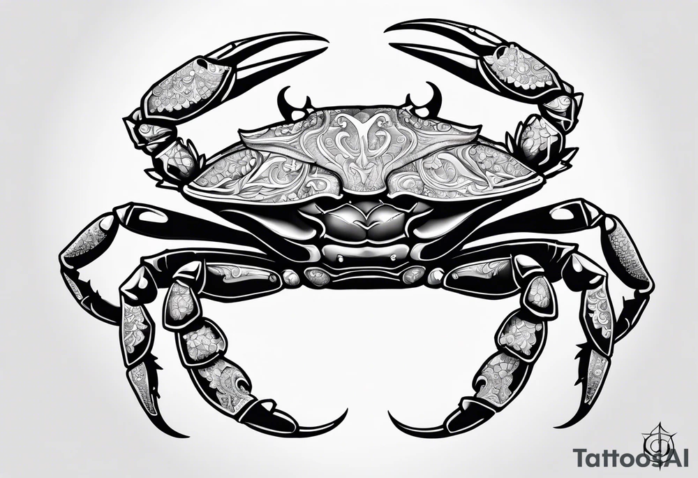 Crab con  69 nelle chele tattoo idea