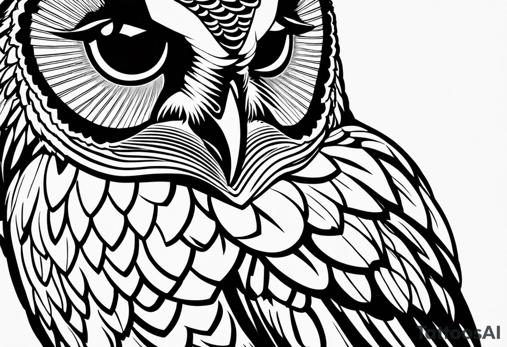 Barred owl with a rose and a heart tattoo idea