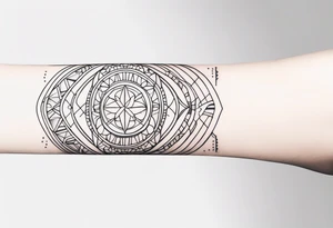 Forearm band tattoo tattoo idea