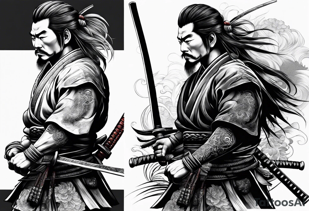 a samurai tattoo idea