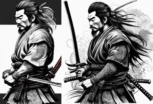 a samurai tattoo idea