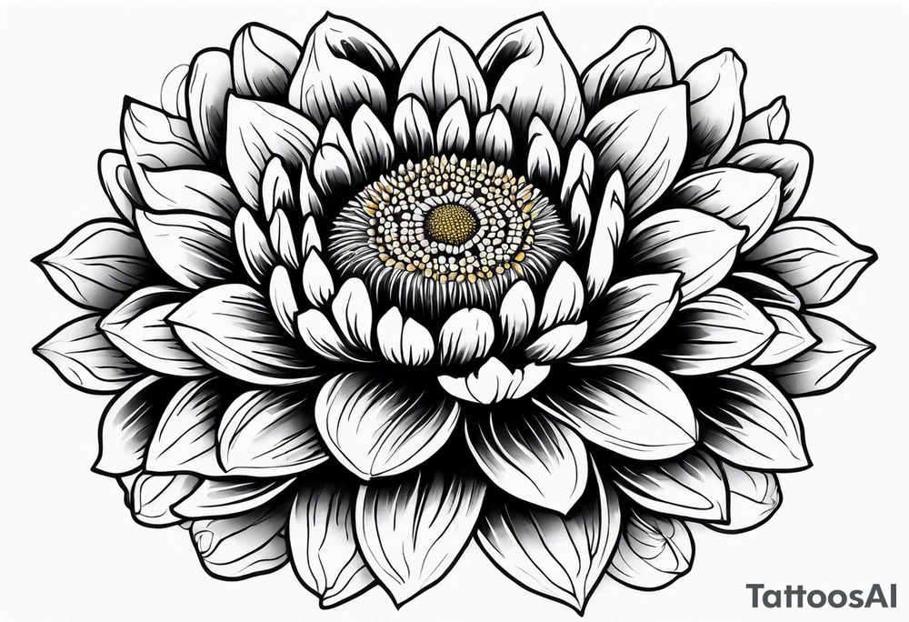 Galaxy with an Indian blanket flower tattoo idea