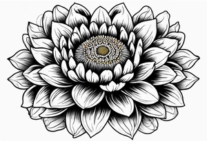 Galaxy with an Indian blanket flower tattoo idea