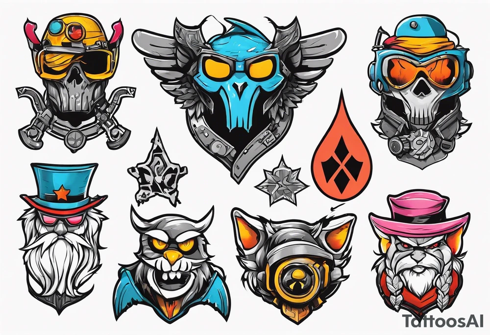 Scarcolletors from Wasteland 3 game. tattoo idea