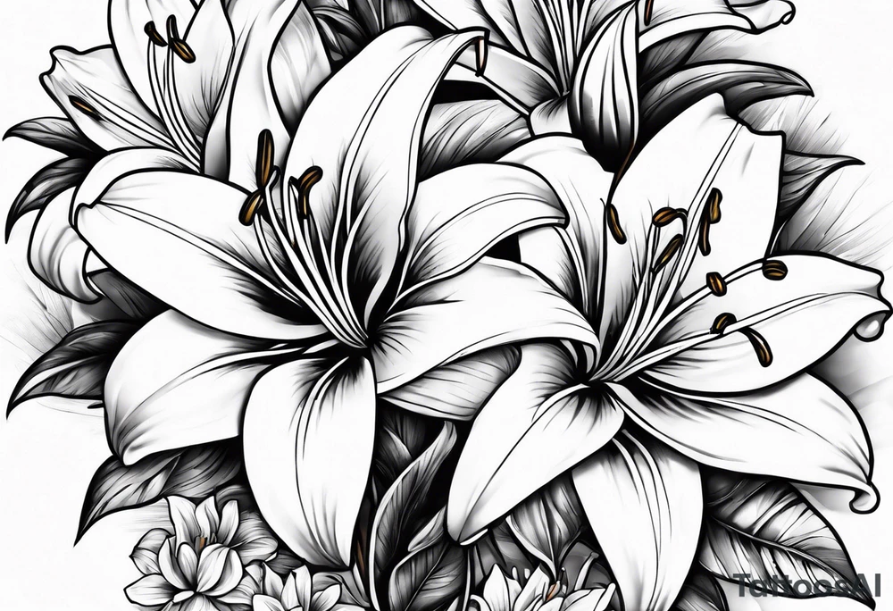 Lillies tattoo idea