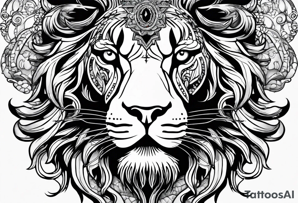 Leo with SWAT symbol tattoo idea