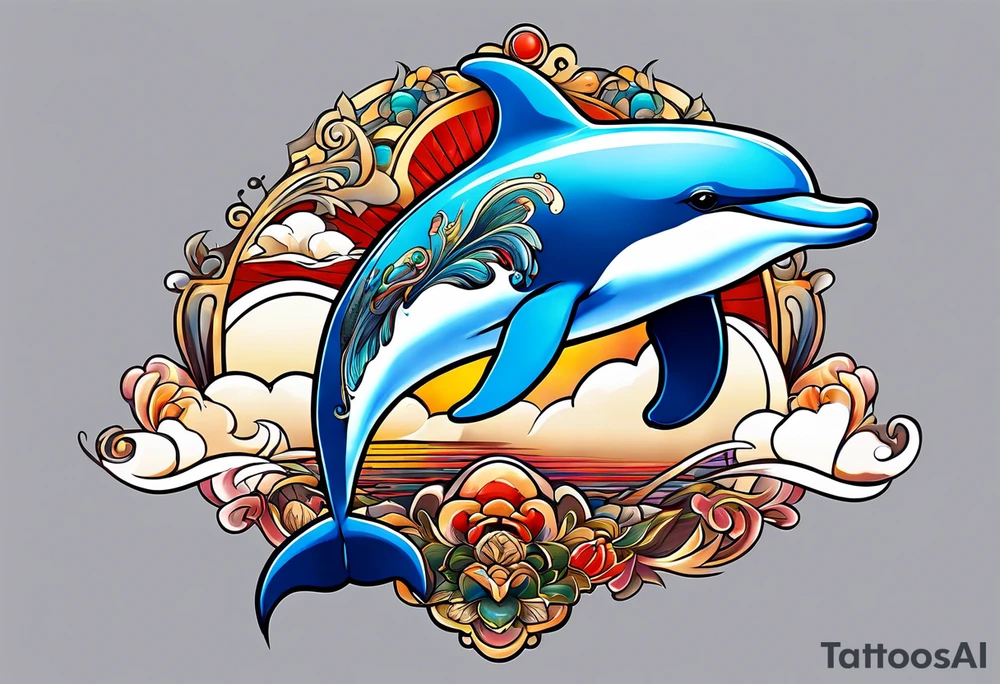 Dolphin taranto tattoo idea