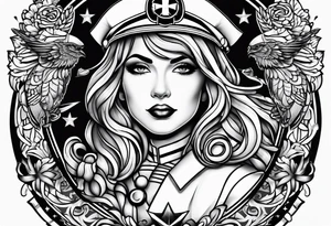 Nurse and Coast Guard logo tattoo idea