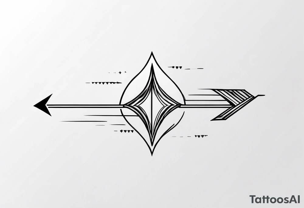 Wave arrow tattoo tattoo idea