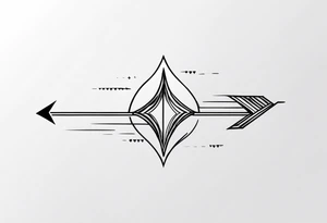 Wave arrow tattoo tattoo idea