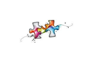 Autism puzzle piece tattoo idea