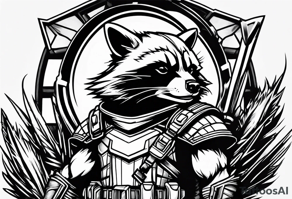 Rocket raccoon tattoo idea