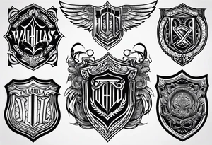 Valhalla  shield tattoo idea