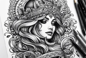 corazon con mar tattoo idea
