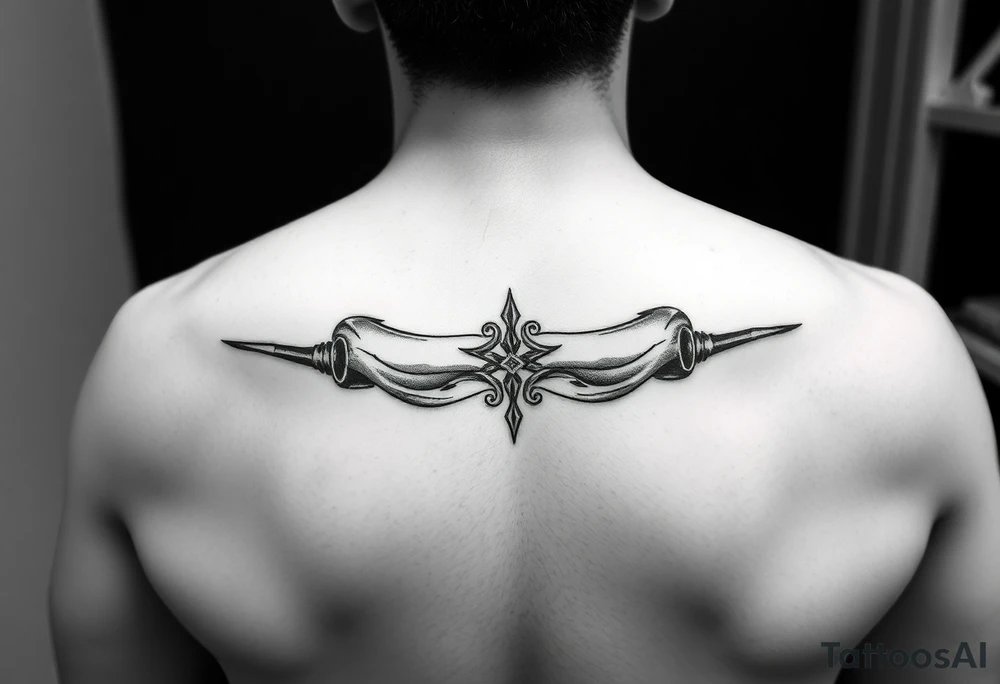 Scroll sleeve tattoo idea