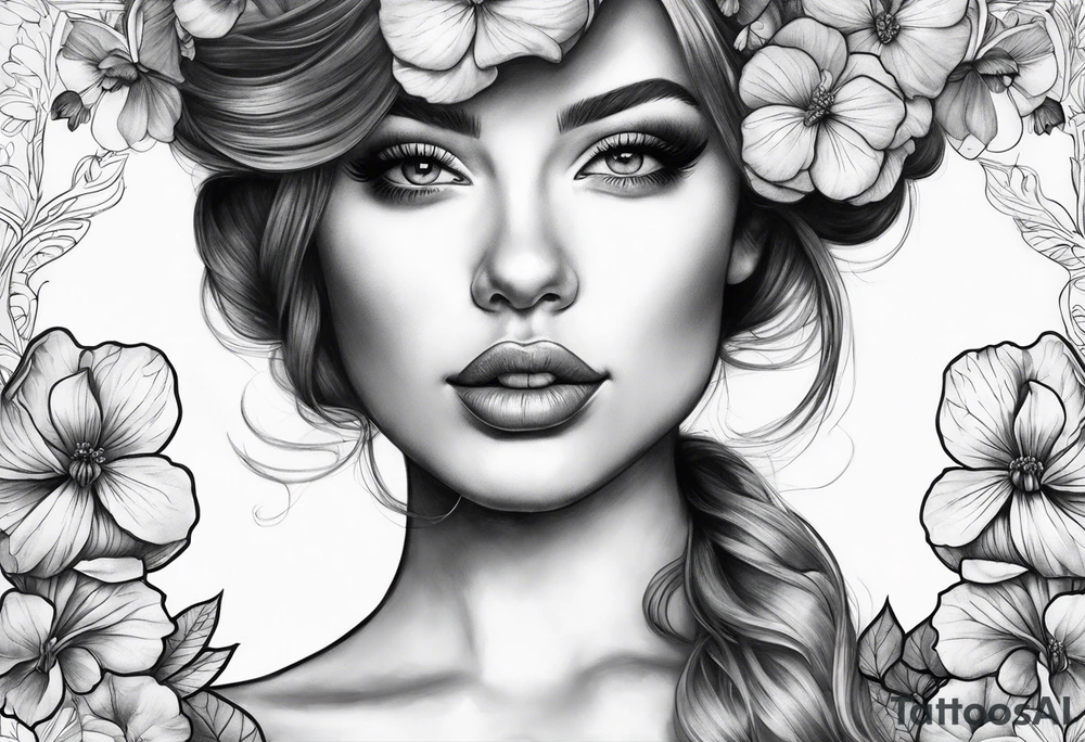 Violets tattoo idea