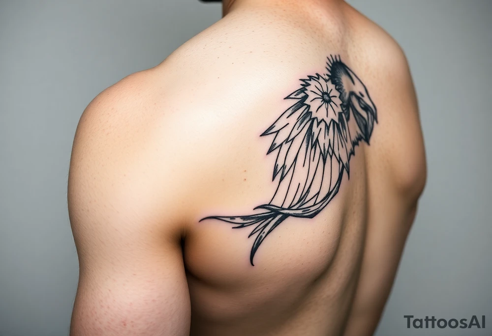 timeline that is thin and wraps around arm from wrist all the way to the top of the shoulder tattoo idea