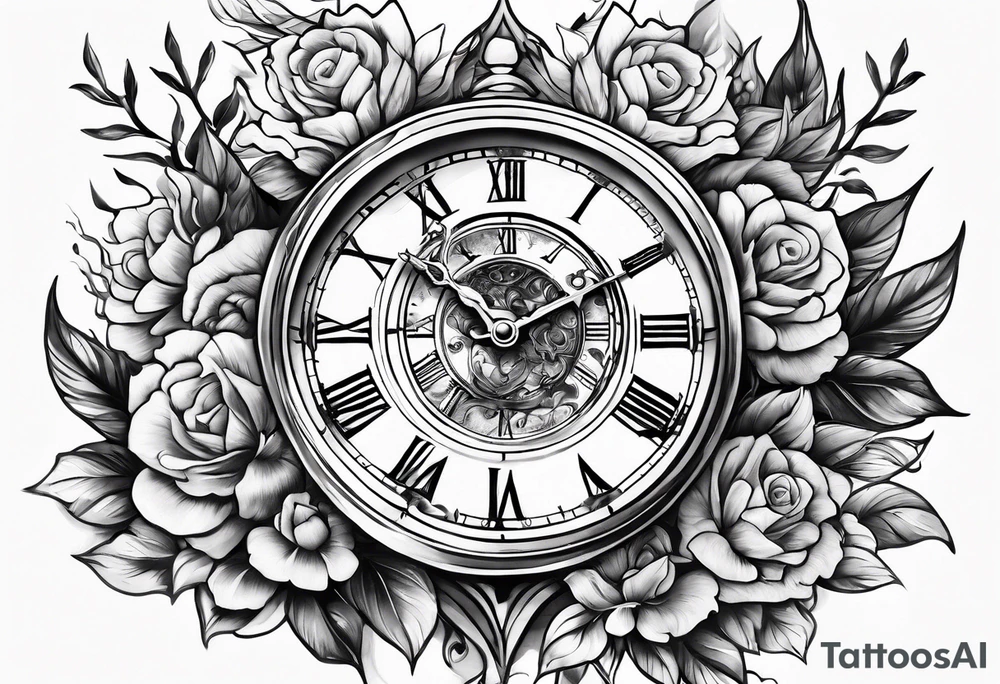 flow of time personified tattoo idea