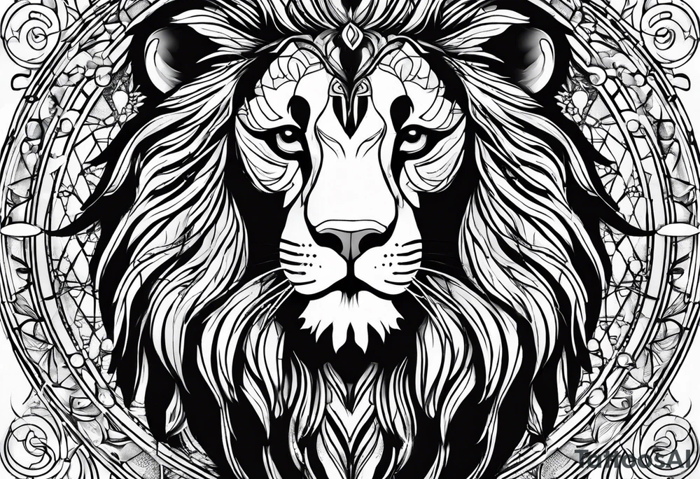 Leo astrologysign tattoo idea