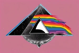 Pink Floyd album cover dark side of the moon. Gay pride tattoo idea