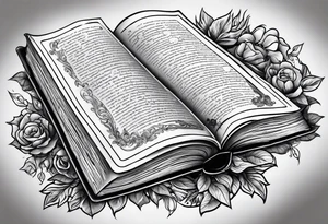 Open Book tattoo idea