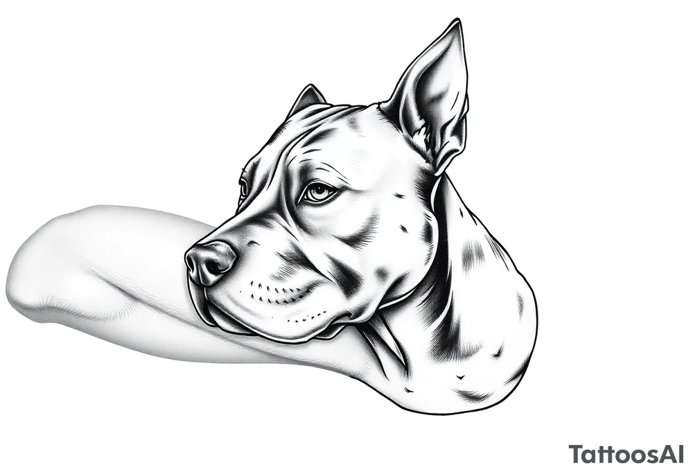 Pitbull niebieskie oczy , kobiety , hazard tattoo idea