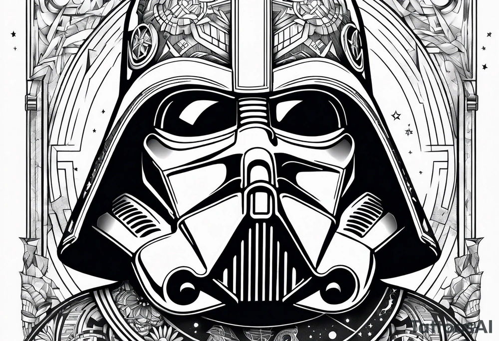 Star wars design including the words 'May the 4th' tattoo idea
