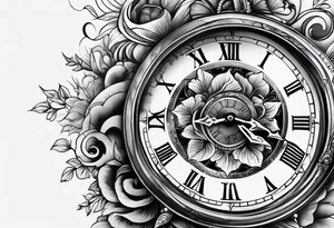 Flow of time and ageing tattoo idea