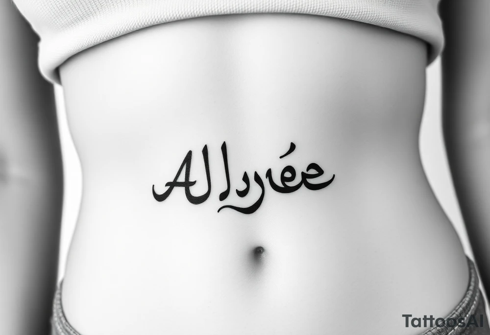 Ahmee as a script tattoo idea