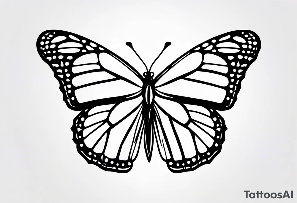 monarch tattoo idea