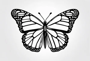 monarch tattoo idea