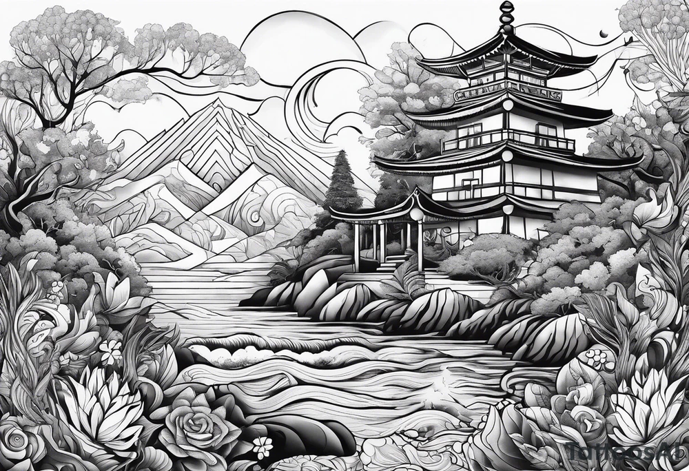 psychedelic tattoo idea