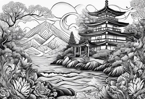 psychedelic tattoo idea