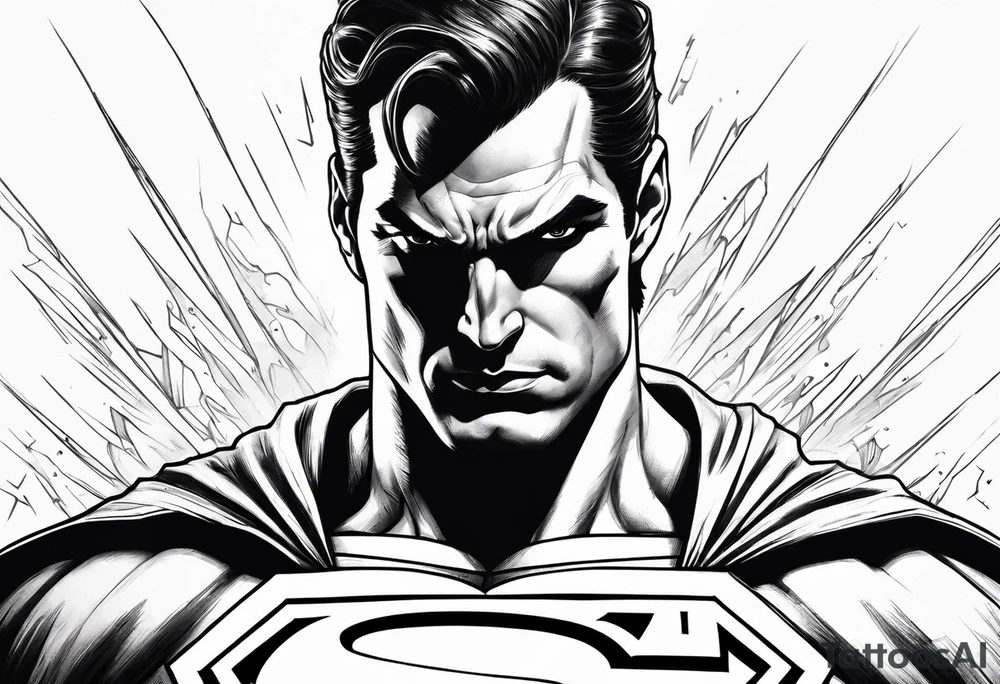 evil superman that will cover up inside of forearm tattoo idea